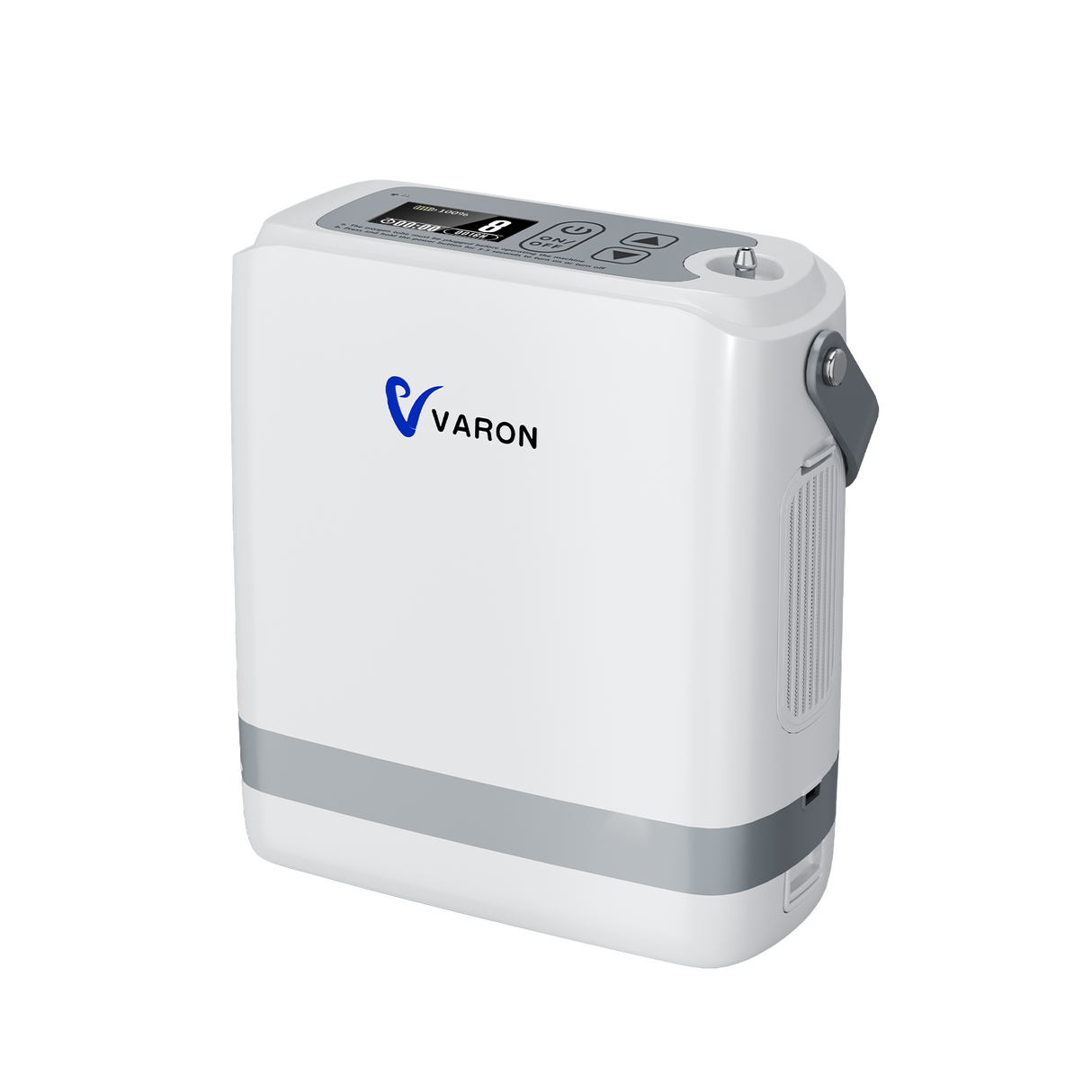 VARON kannettava happirikastin VP-8G | Kannettava happikonsentraattori pulssivirtatekniikalla (1–8 asetusta)