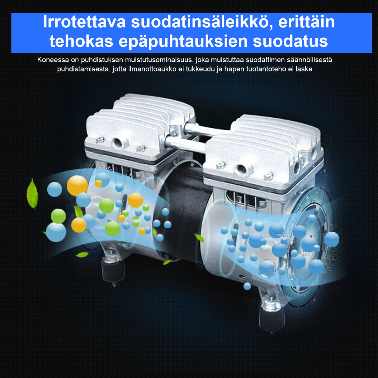 VARON kevyt kannettava happikonsentraattori VL-1 | CE-sertifioitu